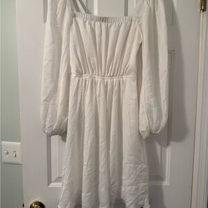 Elegant White Off-Shoulder Dress